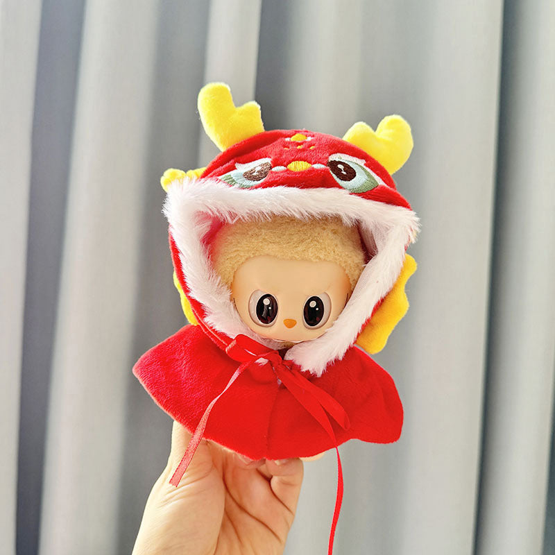 [Clothes only] First and second generation keychain Labubu clothes pendant Labubu cloth for the New Year Christmas set collection