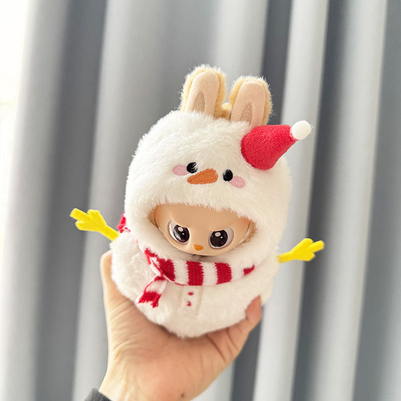 [Clothes only] First and second generation Labubu clothes pendant Labubu sitting party baby clothes yellow-handed snowman onesie
