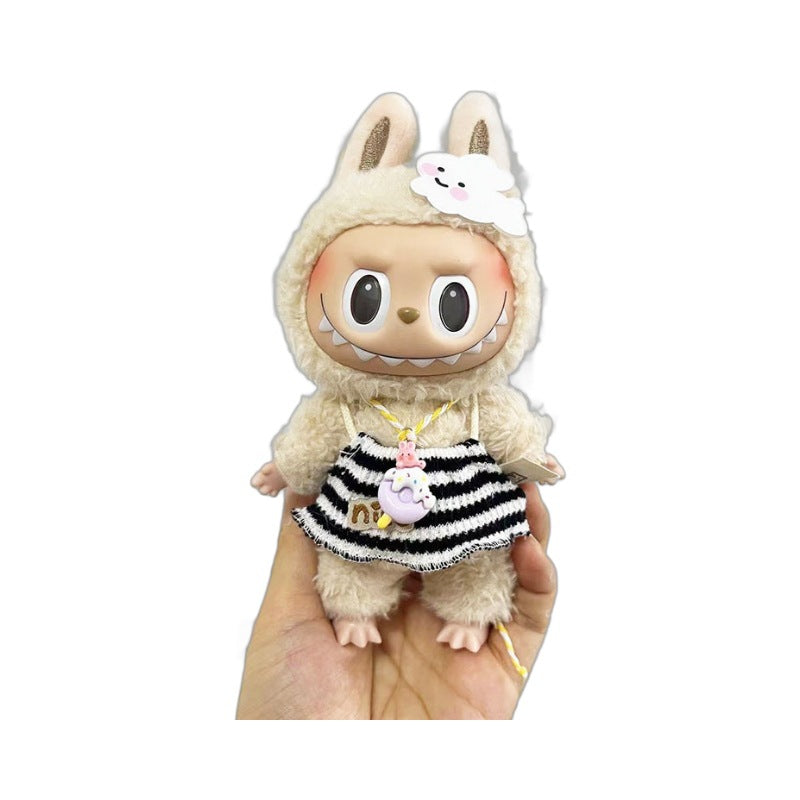 [Clothes only] 17cm pendant, rabub clothes, striped bikini suit, abubu doll clothes, cute and cute.