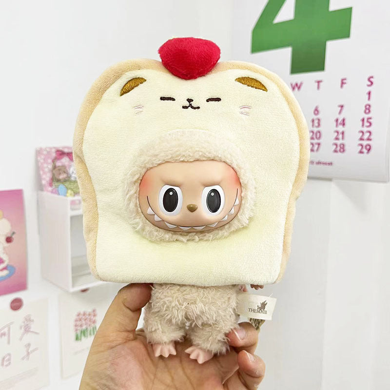 [Clothes only] 17cm pendant rabub clothes creative toast bagel abubu doll clothes cute and cute