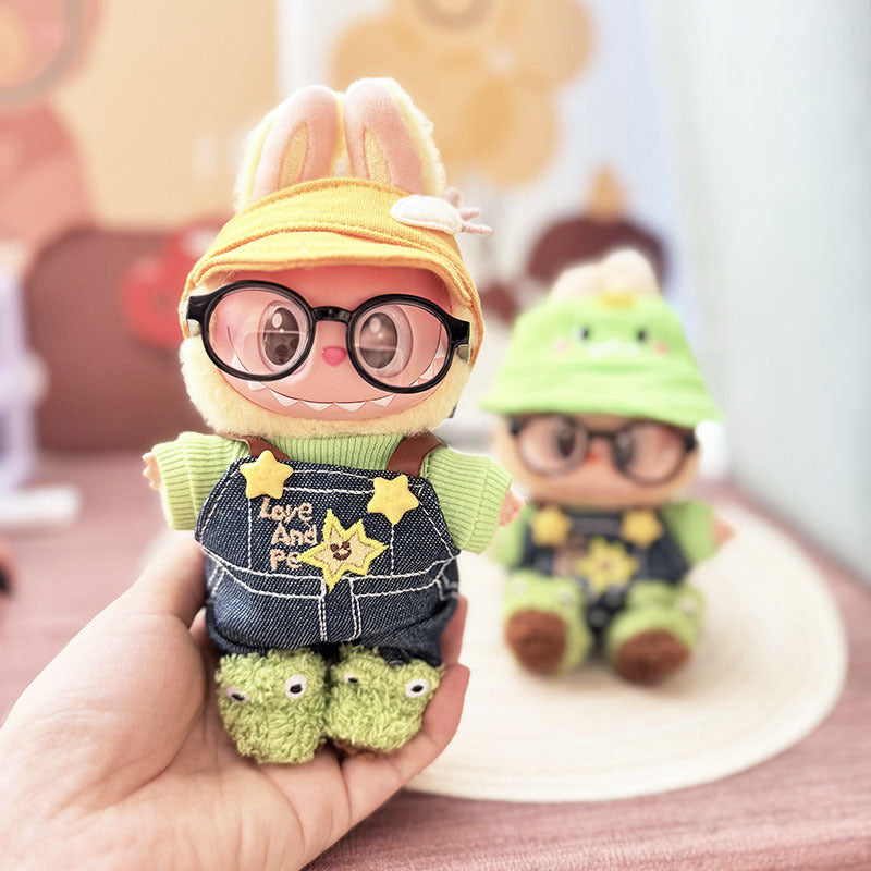 [Clothes only] First and second generation keychain Labubu clothes pendant Labubu cloth set for frog schoolboy suit