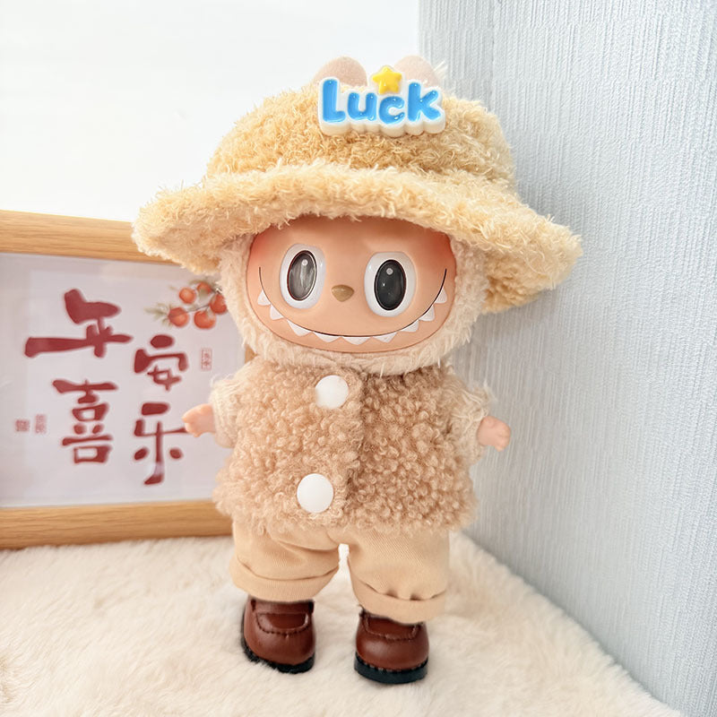 [Clothes only] First and second generation Labubu clothes pendant Labubu baby clothes, buttons, rings, vest suits, hats are cute.