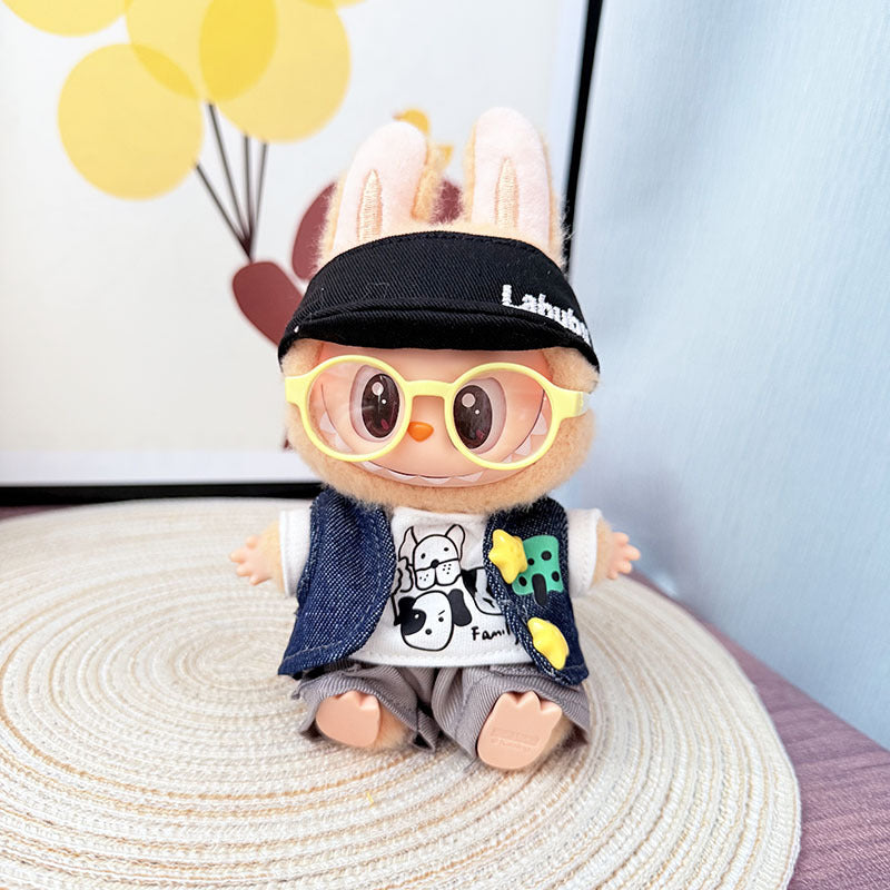 Clothes only] First and second generation Labubu clothes pendant Labubu sitting baby clothes puppy family suit cute and cute