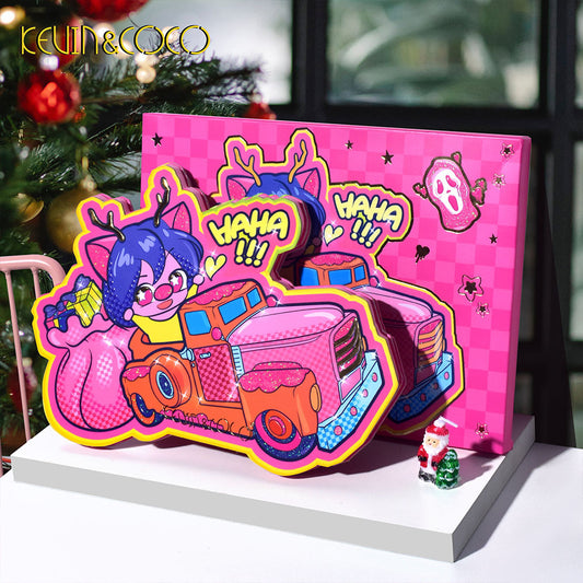 KEVIN & COCO27 Color Eyeshadow Christmas Explosive Portable Fine Glitter Matte Beads European and American Makeup Light Makeup Eyeshadow