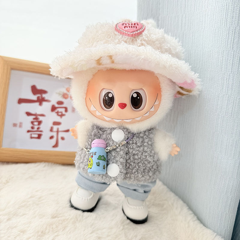 [Clothes only] First and second generation Labubu clothes pendant Labubu baby clothes, buttons, rings, vest suits, hats are cute.