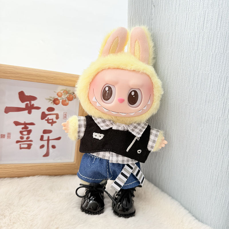 Clothes only] blind box Labubu clothes pendant Labubu baby clothes chess adventure queen baby clothes skirt cute