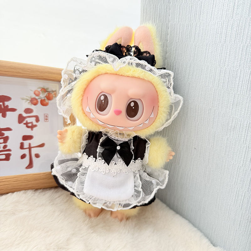 Clothes only] blind box Labubu clothes pendant Labubu baby clothes chess adventure queen baby clothes skirt cute