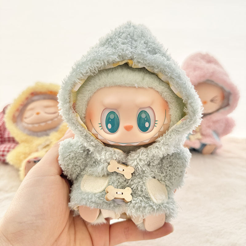 [Clothes only] First and second generation Labubu clothes pendant Labubu sitting party baby clothes bone plush coat cute