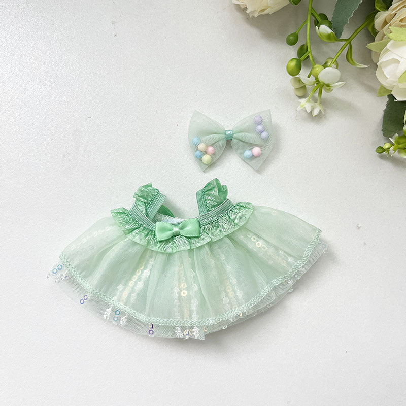 [Clothes only] Second generation blind box Labubu clothes vinyl face pendant Labubu sitting party series baby clothes cute