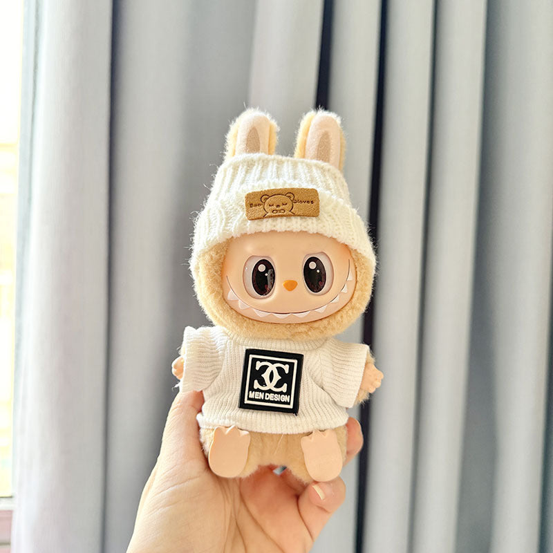 [Clothes only] First and second generation keychain Labubu clothes pendant Labubu Buwa Yixiang Nana T-shirt hat