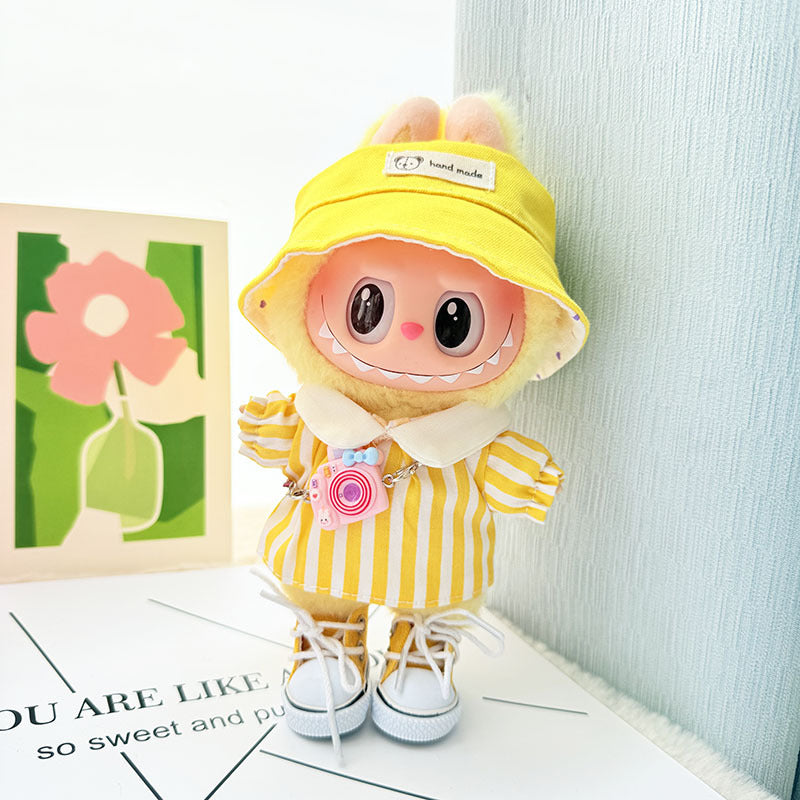 [Clothes only] First and second generation Labubu clothes pendant Labubu sitting party baby clothes pendant outing spring outing