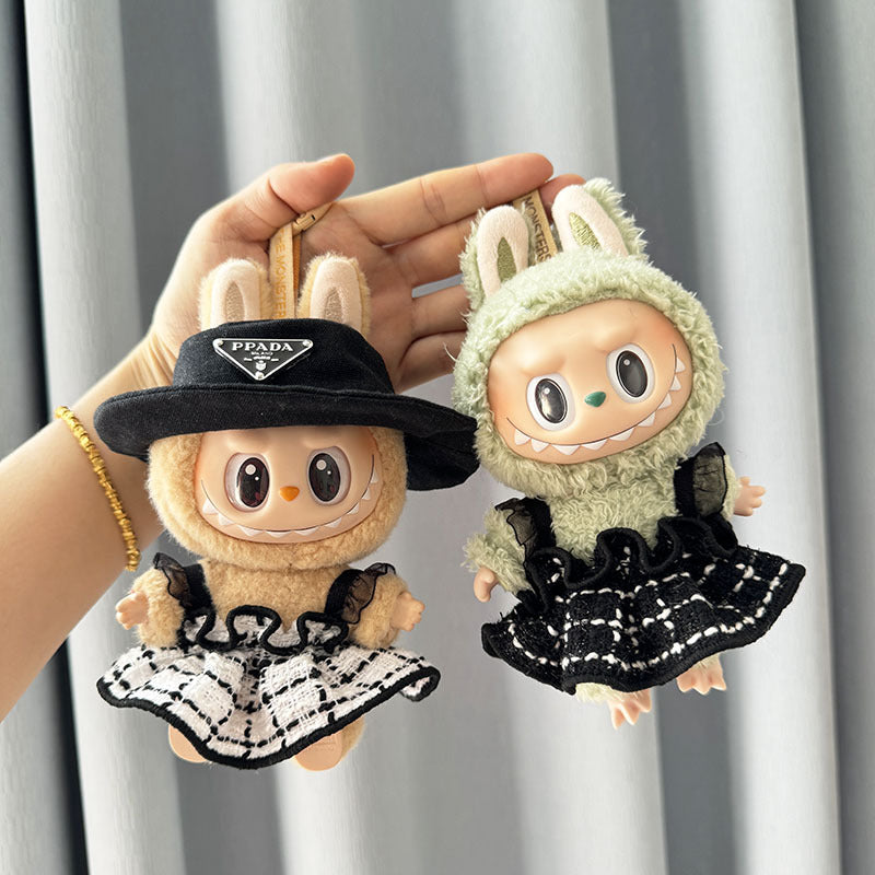[Clothes only] First and second-generation Labubu clothes pendant, Labubu sitting party baby clothes, small skirts, a variety of options