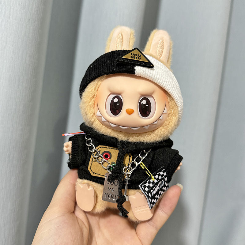 [Clothes only] First and second generation Labubu clothes pendant Labubu sitting party baby clothes fluorescent bear flying clothes