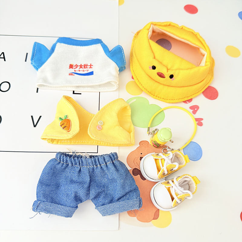 [Clothes only] First and second generation Labubu clothes pendant Labubu sitting baby clothes duck duck carrot travel cute