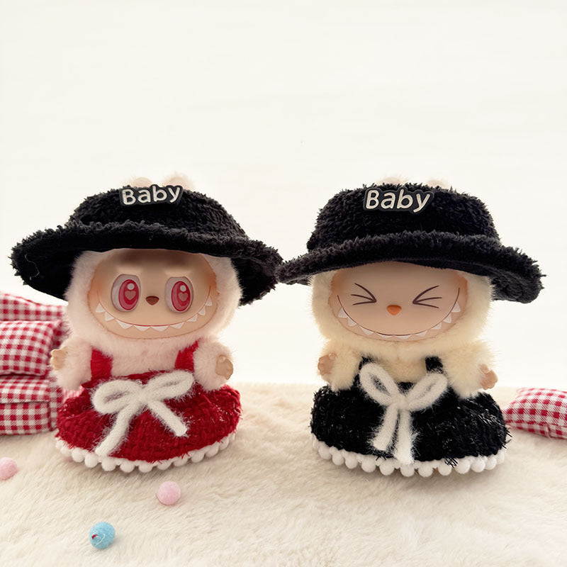 [Clothes only] First and second-generation Labubu clothes pendant Labubu sitting party baby clothes fragrant skirt set cute