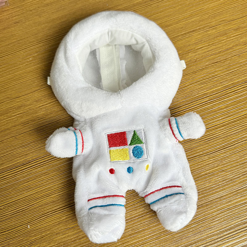 [Clothes only] 17cm pendant rabub clothes small astronaut one-piece keychain labubu doll cute