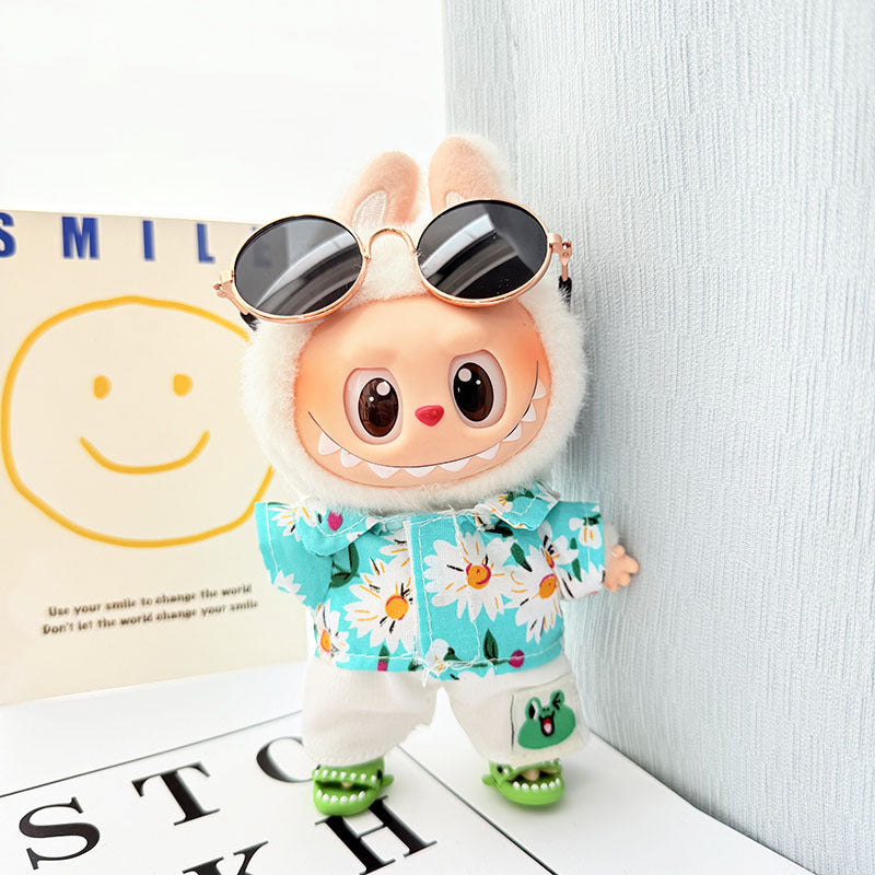[Clothes only] 1st/2nd generation Labubu clothes pendant Labubu sitting party baby clothes beach glasses set