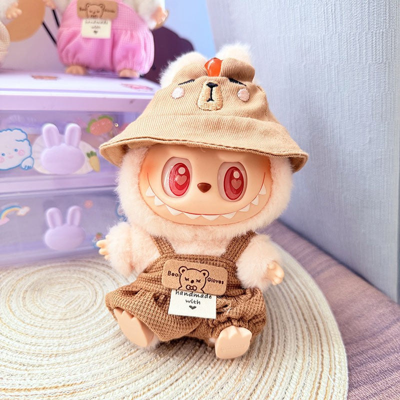 [Clothes only] First and second generation keychain Labubu clothes pendant Labubu cloth for small animal hat set cute