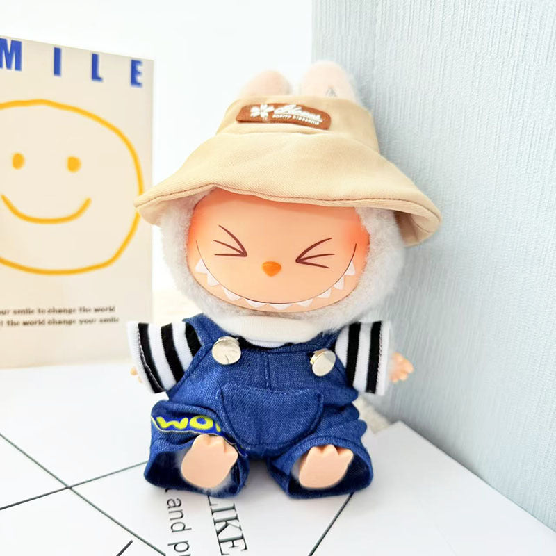 [Clothes only] First/second generation Labubu clothes pendant Labubu sitting party baby clothes pendant strawberry bear cute