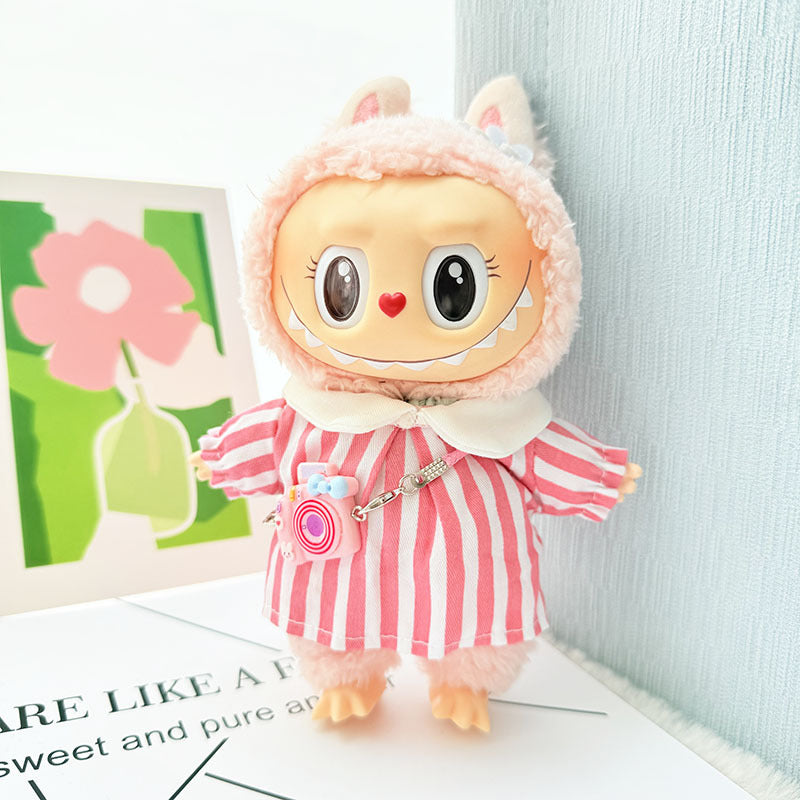 [Clothes only] First and second generation Labubu clothes pendant Labubu sitting party baby clothes pendant outing spring outing