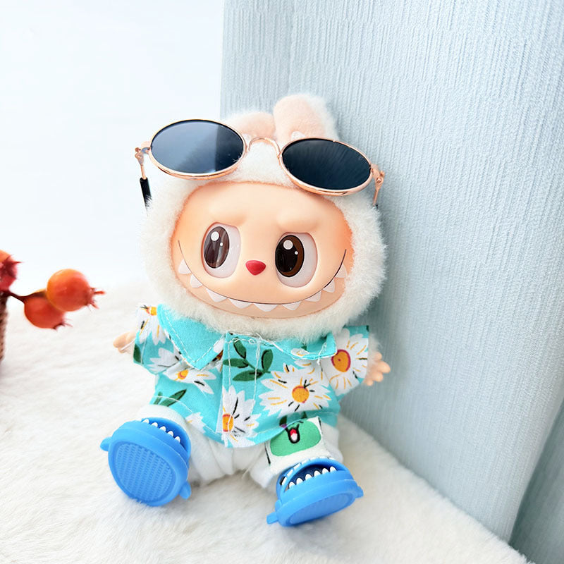 [Clothes only] First/second generation Labubu clothes pendant Labubu sitting party baby clothes pendant strawberry bear cute