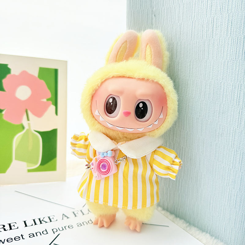 [Clothes only] First and second generation Labubu clothes pendant Labubu sitting party baby clothes pendant outing spring outing