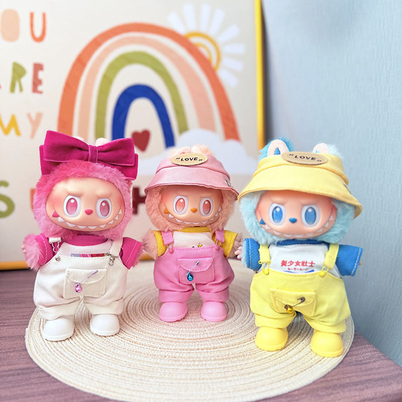 [Clothes only] First and second generation Labubu clothes pendant Labubu sitting baby clothes flying policewoman suit cute