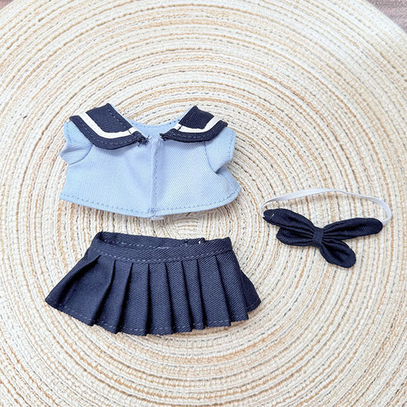 [Clothes only] First and second generation keychain Labubu clothes pendant Labubu baby clothes ocean breeze skirt set