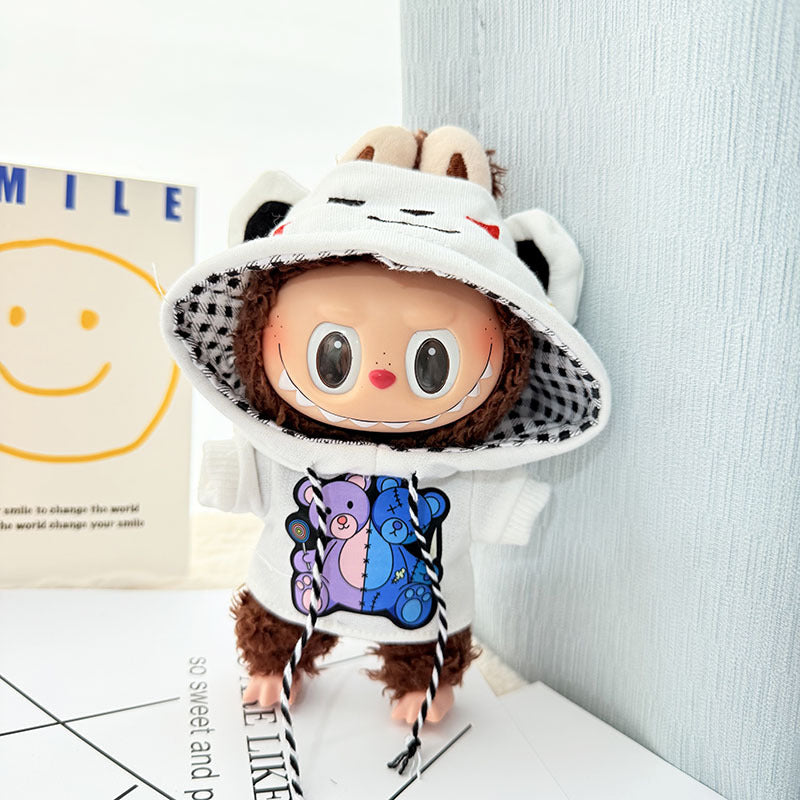 [Clothes only] First/second generation Labubu clothes pendant Labubu sitting party baby clothes pendant strawberry bear cute