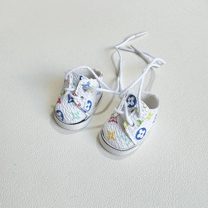 [Clothes only] Second-generation keychain Labubu clothes pendant Labubu sit party cloth head denim strap