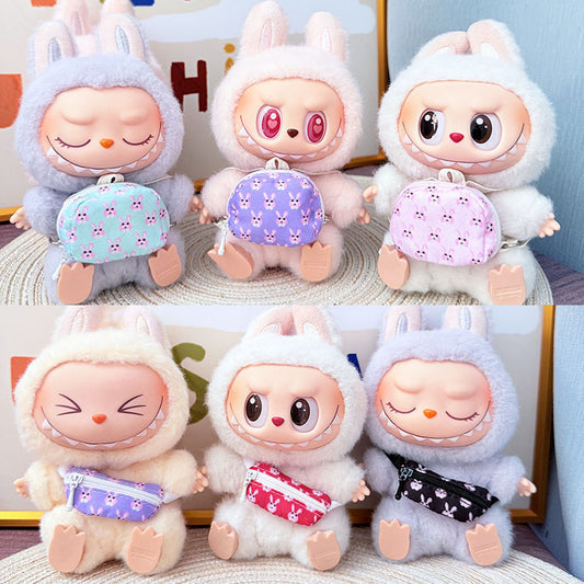 One, two and three generations of Rab cloth bag accessories 17cm blind box labubu pendant messenger bag kettle bag accessories