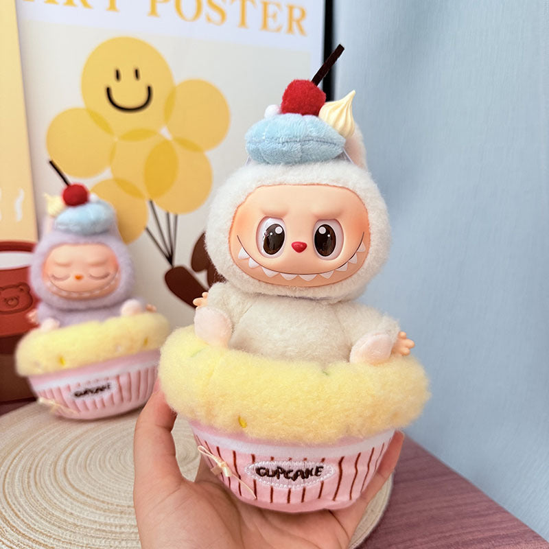 [Clothes only] One, two and three generations Labubu clothes pendant Labubu sitting baby clothes delicious cake set cute
