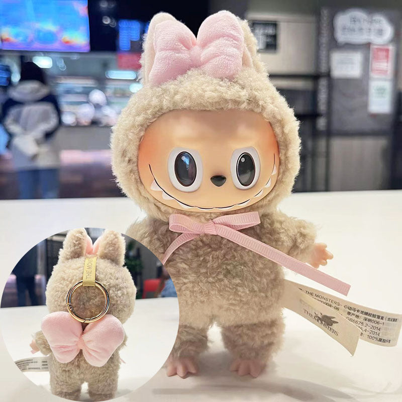 Clothes only] 15cm blind box Macaron Labubu Time to chill pendant doll clothes