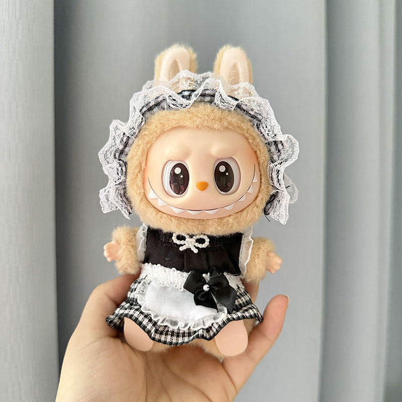[Clothes only] First/second generation Labubu clothes pendant Labubu sitting party baby clothes skirt overalls cute