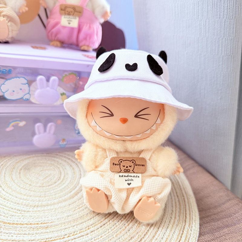[Clothes only] First and second generation keychain Labubu clothes pendant Labubu baby clothes, daisy blooming straw hat set.