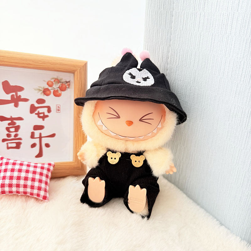 [Clothes only] First and second generation keychain Labubu clothes pendant Labubu cloth overalls Animal hat set