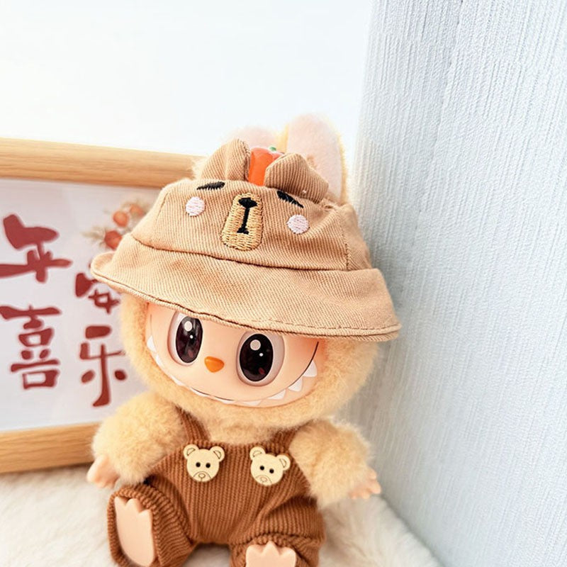 Clothes only] First and second generation Labubu clothes pendant Labubu sitting baby clothes sweetheart school flower skirt set cute
