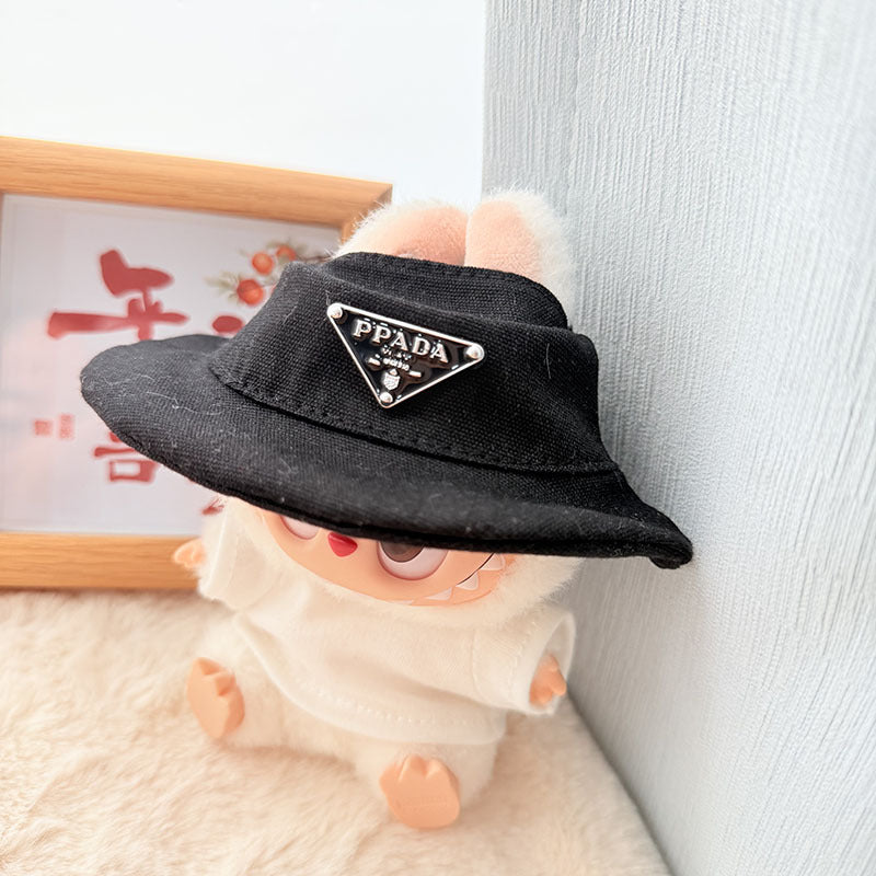 [Clothes only] First and second generation keychain Labubu clothes pendant Labubu baby clothes inverted triangle overalls hat