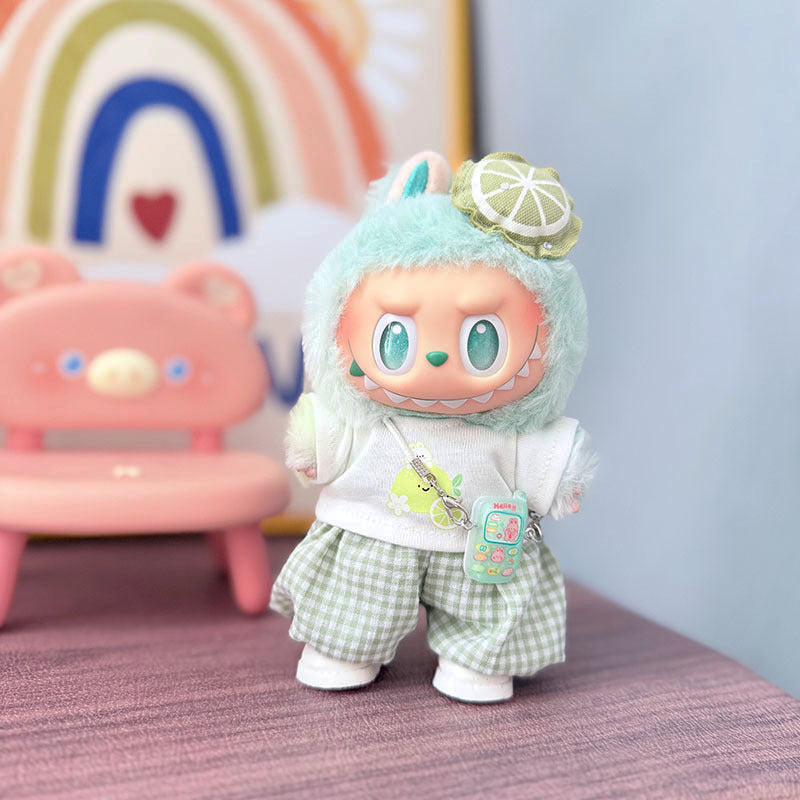 [Clothes only] First and second generation Labubu clothes pendant Labubu cloth sitting baby clothes lemon rabbit cute meow clothes cute