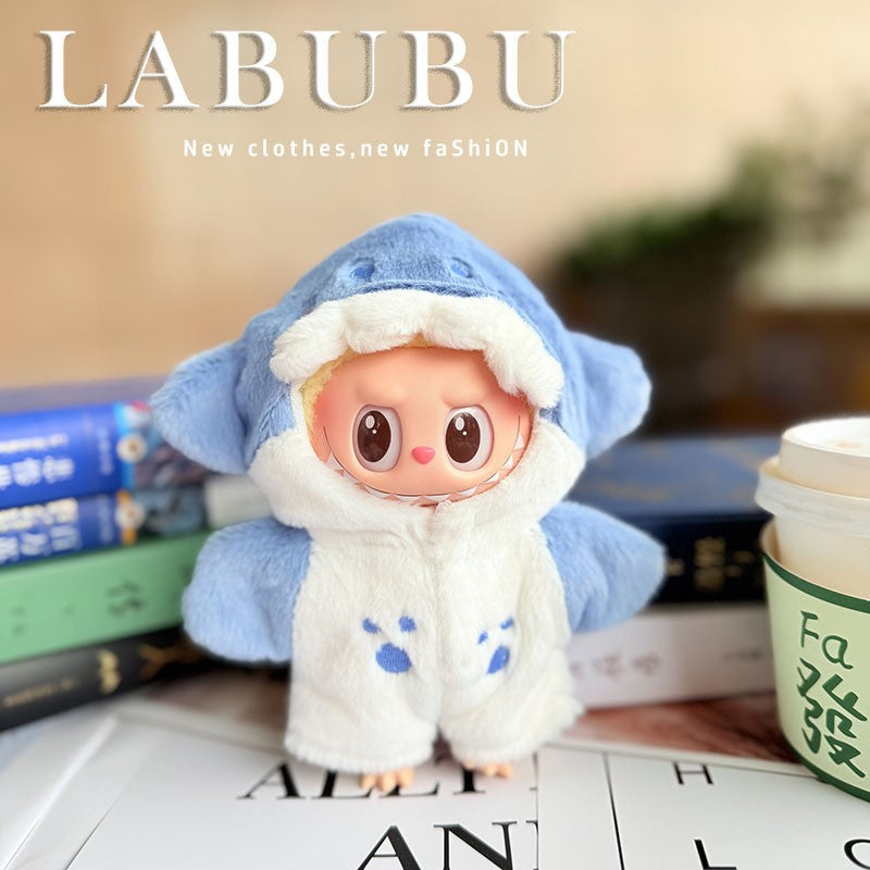 Clothes only] First and second generation Labubu clothes pendant Labubu sitting baby clothes Kapibara duck suit is cute