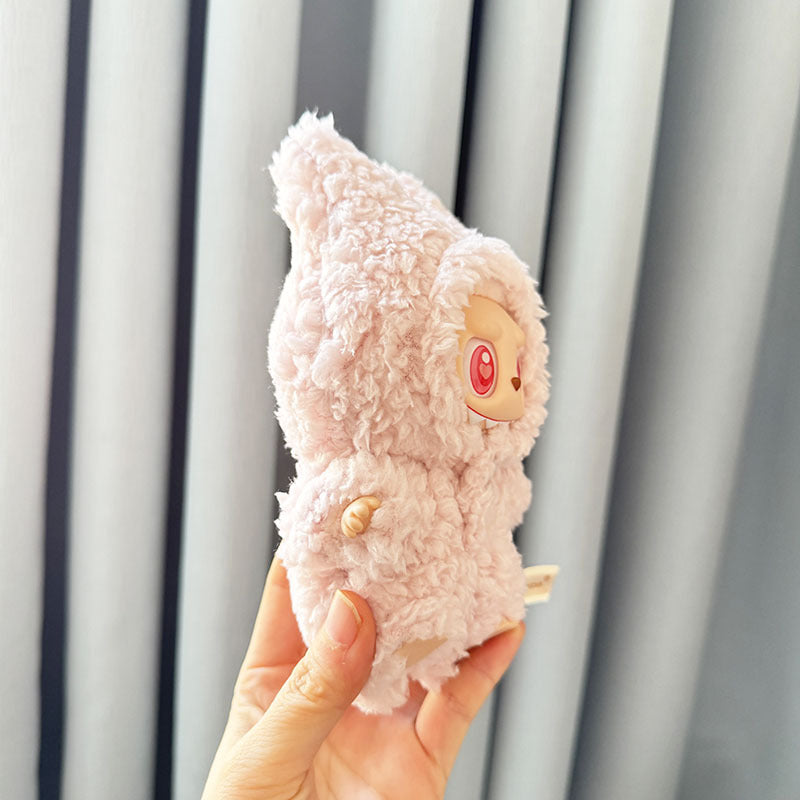 [Clothes only] First and second generation keychain Labubu clothes pendant Labubu sitting party pink plush onesie