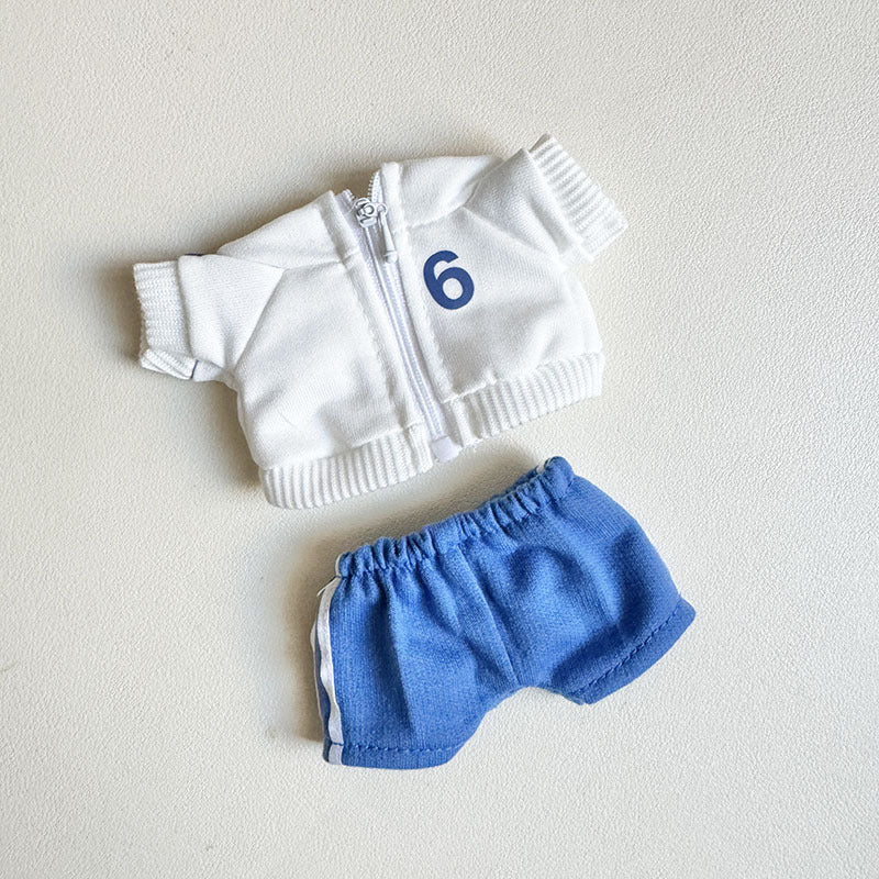 [Clothes only] First and second generation keychain Labubu clothes pendant Labubu wears No. 6 and No. 12 sweatshirt Moe