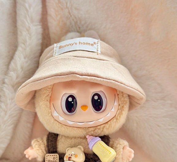 [Clothes only] First and second generation keychain Labubu clothes pendant Labubu bottle overalls + hat set