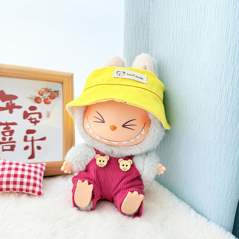 [Clothes only] First and second generation keychain Labubu clothes pendant Labubu cloth overalls Animal hat set