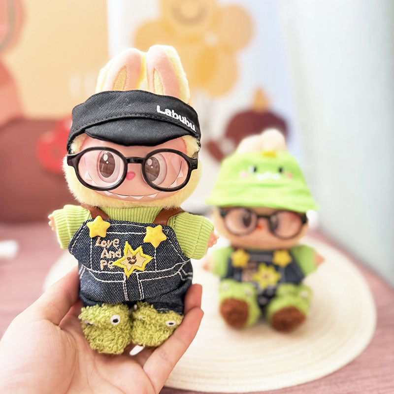 [Clothes only] First and second generation keychain Labubu clothes pendant Labubu cloth set for frog schoolboy suit