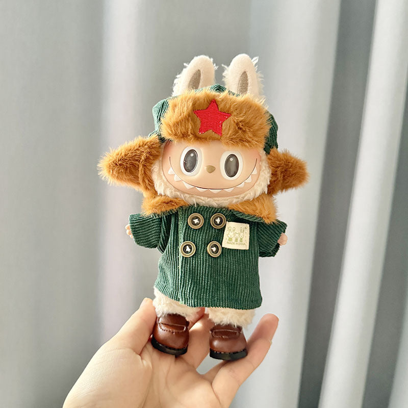 [Clothes only] First and second generation Labubu clothes pendant Labubu sitting party baby clothes Lei Feng coat set cute