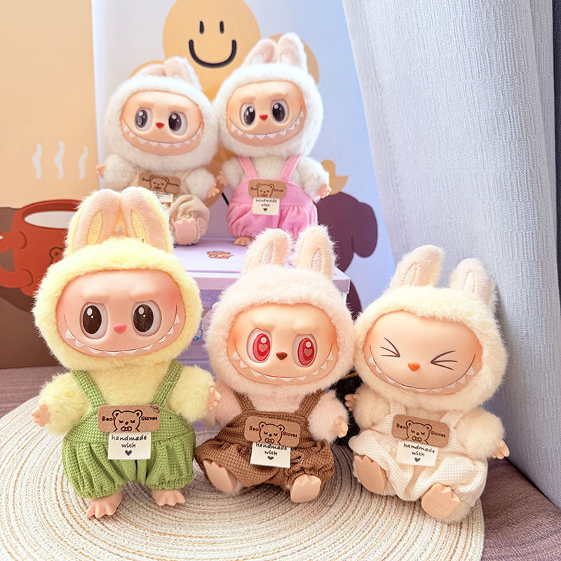[Clothes only] First and second generation keychain Labubu clothes pendant Labubu baby clothes Migger overalls cute