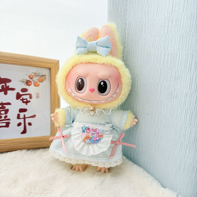 Clothes only] blind box Labubu clothes pendant Labubu baby clothes chess adventure queen baby clothes skirt cute