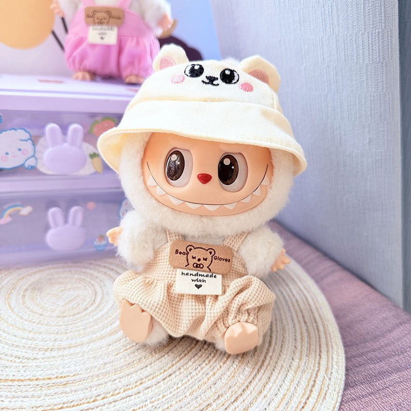 [Clothes only] First and second generation keychain Labubu clothes pendant Labubu cloth for small animal hat set cute