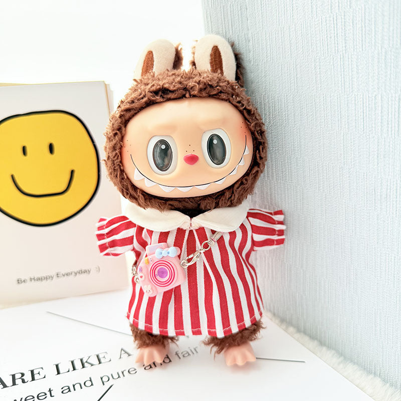 [Clothes only] First and second generation Labubu clothes pendant Labubu sitting party baby clothes pendant outing spring outing